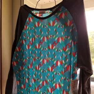 Lularoe Mulicolored Randy T shirt